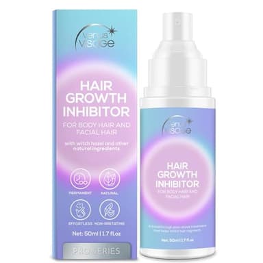 VENUS VISAGE Hair Inhibitor 50ml, Upgraded Hair Growth Spray, Non-Irritating, Removal for Body, Face, Arm, Armpit, Leg for Men and Women