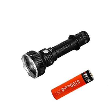 ACEBEAM L35 Super Bright 5000 Lumen 480 Meter Throw Dual Switch LED Flashlight - 1" Light Body, Using Single Battery (XHP70 LED, with Battery)