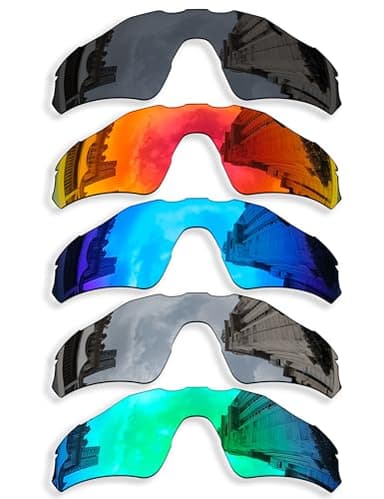Betterun 5 Pieces Polarized Replacement Lenses for Oakley Radar EV Path OO9208 Sunglasses, Anti-Scratch and Impact Resistant