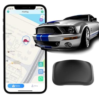 Real-Time Mini GPS Vehicle Tracker - Weatherproof Magnetic Design - No Monthly Fee - Compatible with Android & iOS - Top Hidden Car Tracker for Global Coverage
