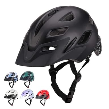 Bilaki Kids Bike Helmet, Adjustable Toddler Youth Helmet with Detachable Visor & LED Light for Boys Girls Ages 2-14, Multi-Sport Helmet for Cycling Scooter Skating, 2 Sizes