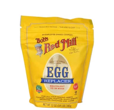 YCNO KOMBOFAN (Pack of 2) Bob's Red Mill Vegan Egg Replacer, Equivalent to 34 Eggs, Non-GMO, Gluten Free, (12 oz each, Total: 24 oz)