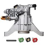 TOOLCY 7/8" Shaft Vertical Pressure Washer Pump - Max 3100 PSI @ 2.5 GPM OEM & Power Washer Pump for Gas Washer - Pre-Filling Gear Oil - More Replacement for Simpson, Ryobi, Honda etc