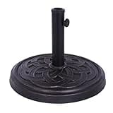 Backyard Expressions Heavy Duty 26.5 Lb Umbrella Stand, Patio Umbrella Base, 17.5 in Diameter