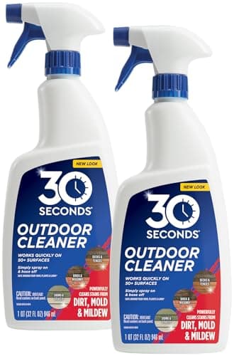 30 SECONDS Outdoor Mold & Mildew Stain Remover Spray | Ready To Use | 32 fl. oz. | 2 Pack
