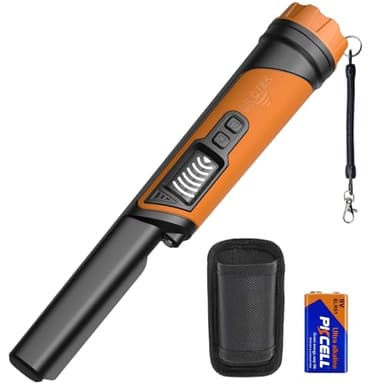 DR.ÖTEK Metal Detector Pinpointer for Adults & Kids, Handheld Pin Pointer Wand with LCD Screen, Fully Waterproof, 360°Detection, 3 Modes, Exclusive Interference Cancellation for Treasure Hunting