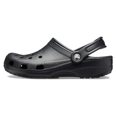 Crocs Unisex-Adult Classic Clog, Clogs for Women and Men, Black, 9 Women/7 Men