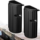 Dock Bumper Fender,Boat Dock Bumpers for Edge or Side,Marine Fender Guard,Vertical Protection,Durable Construction,Includes Mounting Hardware,2 Pack-Black