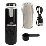 Mini Handheld Coffee Machine, Portable Coffeemaker Machine Cordless Type C Rechargeable Instant One Cup Auto Mini Coffeemaker with 1200mAh Battery For Travel Camping