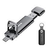 SSK External USB C SSD Flash Drive 512GB, Up to 550MB/s 2-in-1 Type C+ USB A USB3.2 Gen2 Solid State Thumb Drive, Memory Stick Data Storage for iPhone 15/PS4/PS5/Android Phone/Windows/Mac