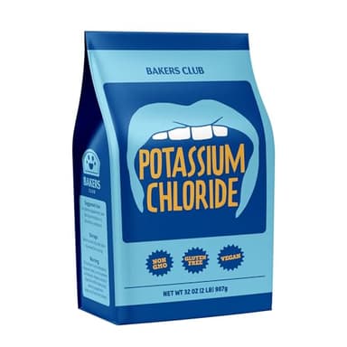 Potassium Chloride Powder 2 Pound - Sodium Free Salt Substitute - Filler Free, Easily Dissolves, Unflavored - Mineral Electrolyte Hydration Fluid Balance - Source of Fruits, Vegetables