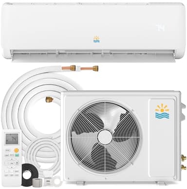 Oylus Mini Split Ac/Heating System - 12000 BTU Ductless Mini Split Air Conditioner with Heat Pump, 19 SEER2 115V Energy Efficient Ac Unit Up to 750 Sq.Ft with Installation Kit