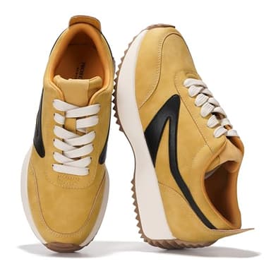 Project Cloud Womens Sneakers - Memory Foam Insole and Lightweight Spring Shoes - Non-Slip Lace Up Trendy Shoes - Fashion Sneakers for Women (Balinda, Must, 8)