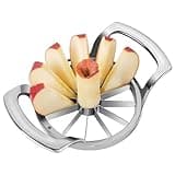 SAVORLIVING Apple Slicer Upgraded Version 12-Blade Extra Large Apples Corer, Stainless Steel Ultra-Sharp Fruit Cutter, Pitter, Divider for Up to 4 Inches (Update)