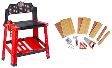 Little Tikes Creative Construction Workbench with 15+ Accessories, Pretend Play Construction Set, for Boys and Girls Ages 3+ Years