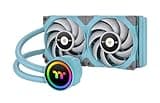 Thermaltake TOUGHLIQUID 240 ARGB Motherboard Sync - Turquoise Edition AMD/AM5/Intel LGA1700 Ready All-in-One Liquid Cooling System 240mm High Efficiency Radiator CPU Cooler CL-W319-PL12TQ-A