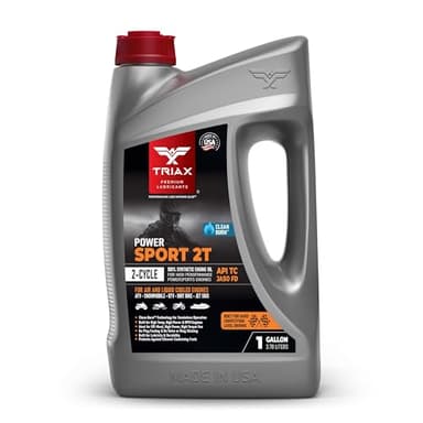 TRIAX Power Sport 2T Full Synthetic, All Season, 2 Cycle Engine Oil | For Powersports Premix & Direct Injector Engines in ATVs, UTVs, Snowmobiles, Wave Runners, JetSkis & Dirt Bikes (1 Gallon)