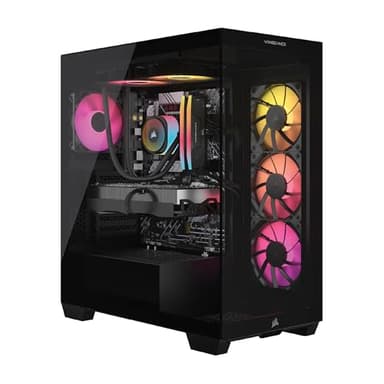 Corsair Vengeance i7500 Gaming PC – Liquid Cooled Intel Core i9-14900KF CPU – NVIDIA GeForce RTX 5080 GPU – 32GB Vengeance RGB DDR5 Memory – 2TB M.2 SSD – Black