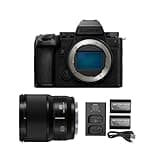 Panasonic LUMIX S5 IIX 24.2MP Full Frame Mirrorless Camera with Hybrid Autofocus - Superior Image Quality Bundle with LUMIX S Series 85mm f/1.8 Mirrorless Lens, and Camera Accessories (3 Items)
