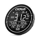 CYCPLUS GPS Bike Computer, Wireless Cycling Computer, ANT+ Bluetooth Bicycle Speedometer Odometer IPX6 Waterproof, Rechargeable with 2.5 Inch Screen for Bikers Outdoor Cycling(New Upgraded)