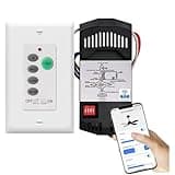 53T Smart Wi-Fi Ceiling Fan Wall Remote Control Kit,3-Spped Light Dimmer Replacement for Hampton Bay Harbor Breeze Hunter,Compatible with Alexa and Google Home (Wi-Fi Control Kit)