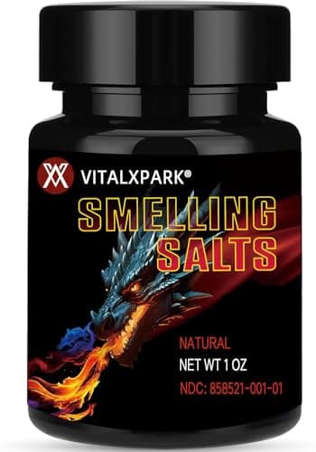 Salts for Athletes in Hockey Strong Wake Up Long Lasting Water Activated Potent Smelling Salts for Athletes in Hockey, Weightlifting and Powerlifting (Black)