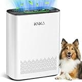 KNKA Air Purifiers for Home Large Room Bedroom Up to 2325 Ft², Washable Filters, Air Quality Monitor, Turbo Mode, Auto & Sleep Modes, HEPA Air Cleaner for Smoke, Dust, Pet Hair, Pollen (APH3000)