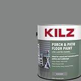 KILZ Low-Lustre Enamel Porch & Patio Latex Floor Paint, Interior/Exterior, Slate Gray, 1 Gallon