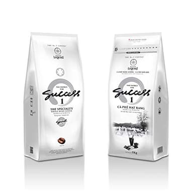 TRUNG NGUYEN LEGEND Coffee Bean Legend Success 1, 35.27 Oz Bag, Dark Roast, Original Taste, Robusta & Arabica Vietnamese Energy Coffee Beans - Specialized for Ice Coffee