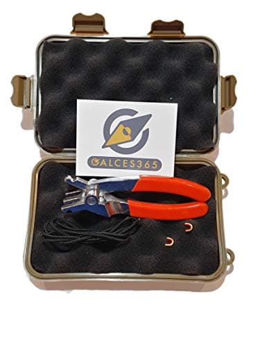 Calcies365 Calces365 Archery D Loop Plier with Case, 2 feet Dloop String, 2 Nock Points, and Decal