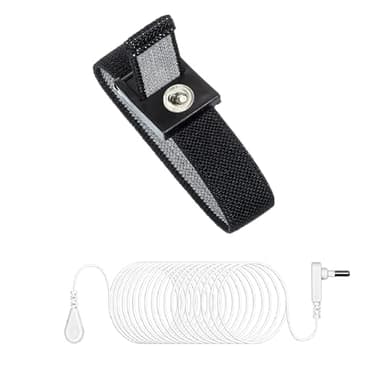 LAXVAPIU Grounding Wristband Grounding Bracelet Wrist Straps for Pain Relief Sleep Earth Connected Therapy Wrist Band with 15ft Cord