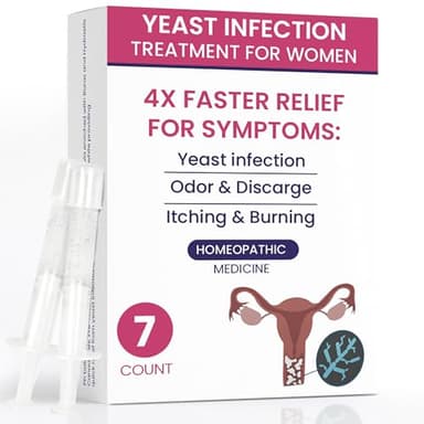 Terramed Just Think Comfort Yeast Infection Treatment for Women | Ph Balance for Women | Helps Relieve Itching & Irritation | Vaginal Aid for Inflammation, Dryness & Watery Discharge | 7 Count