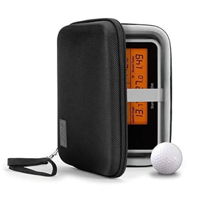 USA Gear Golf Launch Monitor Case, Swing Caddie Hard Case, Scratch Resistant Interior, Water Resistant Exterior - Fits Swing Caddie SC300i, Voice Caddie, Garmin R10, Rapsodo MLM2PRO & more (Black)