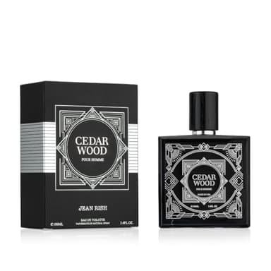 Jean Rish Cedar Wood Perfume for Men Eau De Toilette, Long-Lasting Luxury Fragrance, Made In USA - Patchouli, Cedar, Musk Scent - 100ml / 3.4 oz