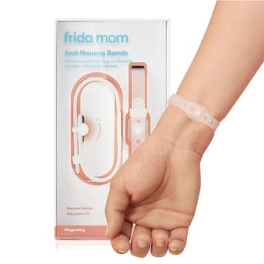 Frida Mom Nausea Bands for Morning Sickness Relief, 24/7 Support Through Pressure Point Therapy, Includes 2 Bands and Storage Case