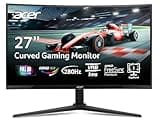 Acer Nitro 27 Inch 1500R Curved Zero-Frame Full HD (1920 x 1080) Gaming Monitor | AMD FreeSync Premium | Up to 280Hz Refresh | 1ms VRB | 1 x Display Port 1.4 and 2 x HDMI 2.0 Ports | XZ270
