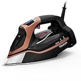 Rowenta, Iron, Steam Force Pro Stainless Steel Soleplate Steam Iron for Clothes, 400 Microsteam Holes, Professional Results, 1850 Watts, Auto-off, Ironing, Copper Clothes Iron DW9540