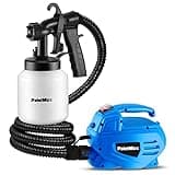 Moclever® HVLP Electric Paint Sprayer – 800ml/min High Power Spray Gun with 3 Patterns, Adjustable Valve Knob, Quick Refill Lid, Easy Cleaning for Home & DIY Projects