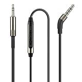 Mr Rex 2.5mm to 3.5mm Audio Aux Cable Headphone Replacement Audio Cable Cord Wire with in Line Mic Volume Control for Bose 700 QuietComfort QC45 QC35II QC35 QC25, JBL Headphones (1-Pack, 6.5FT)