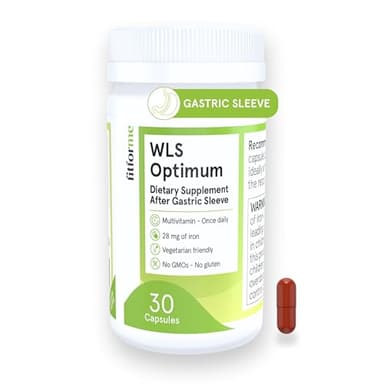 FitForMe Bariatric Multivitamin, Tailored for Gastric Sleeve Surgery – One-a-Day Capsule, 30-Day Supply, Easy-to-Swallow WLS Optimum Capsule, Scientifically Formulated – for Men & Women