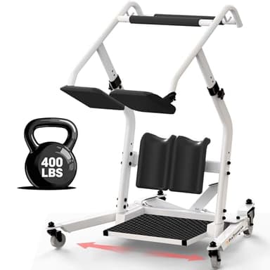 ProTraverse Stand Assist Lift – Sit to Stand Patient Transfer Chair for Elderly & Disabled, 400 lbs Capacity Lift Aid with Adjustable Height – Home & Nursing Care Mobility Support,Black