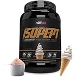 IsoPept Hydrolyzed Whey Protein Powder by EHPlabs - 100% Whey Protein Isolate & Hydrolysate, 27g of Protein, Non-GMO, Gluten Free, Fast Absorbing, Easy Digesting, 27 Serves (Vanilla Ice-Cream)
