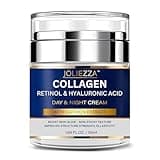 Joliezza Collagen Retinol Face Cream – Hydrating Moisturizer with Hyaluronic Acid & Saffron – Anti-Aging & Wrinkle Care for Face, Neck & Décolleté – 1.69 fl.oz (50ml)