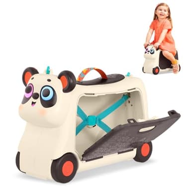 B. toys – Ride-On Toy – Ride-On Panda Suitcase – Kids Luggage – Storage Space for Travel – 2 Years + – Gogo Ride-On - Bingo