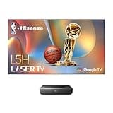 Hisense 100L5H Laser TV Ultra Short Throw Projector with 100" ALR High Gain Screen, 4K UHD, 2700 ANSI Lumens, Dolby Vision & Atmos, HDR10, Google TV, Netflix
