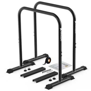 KAKICLAY 2026 Upgrade World's Best Strongest Premium Dip Bars with Adjustable Ultra-Stable Settings & Non-Slip Feet - USA Original Patent, USA Designed, USA Shipped, USA Warranty