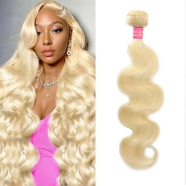 613 Bundles Human Hair 18Inch Blonde Bundles Human Hair 100% Unprocessed 14A Grade Brazilian Virgin Raw Weave hair 613 Body Wave Bundle Human Hair Extensions for Women
