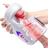 Male Masturbator Sex Toys for Men - Male Sex Toy with 10 Thrusting & 10 Real Tongue Licking Modes Blowjob Sex Machine Stroker for Training Stimulation Increase Endurance, Sex Toys for Men Pleasure