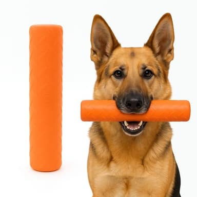 Monster K9 Indestructible Stick Dog Toy - Lifetime Replacement - Durable for Aggressive Chewers - Safe Non-Toxic Natural Rubber - Chew, Tug & Fetch - Tough, Heavy Duty - USA Made - Solid-Core, 9" x 2"