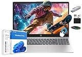 HP Premium 15.6" HD Touchscreen Business Laptop, 32GB RAM, 1.5TB Storage (1TB SSD+500GB Ext), 6-Core Intel i3 Processor (Upto 4.4GHz), Long Battery, MarxsolAccessory, Lifetime Office 2024, Win 11 Pro